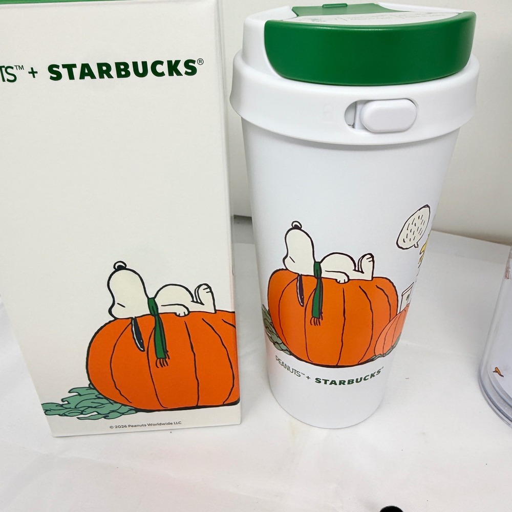 NEW Starbucks x Peanuts Fall 2026 Collection Mug Tumbler Cold Cup Pins + more - Picture 7 of 10